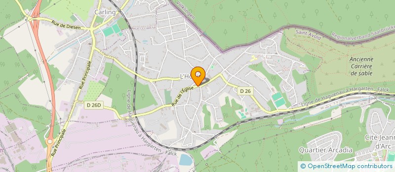 localisation de l'entreprise MADAME CHARLENE GORNIAK  L'HOPITAL