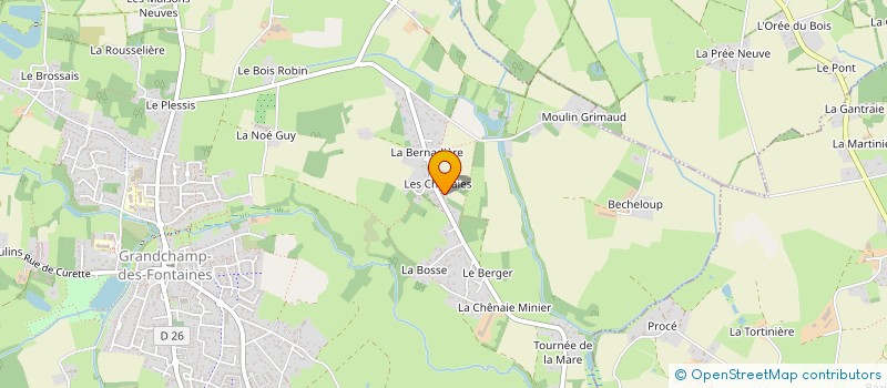 localisation de l'entreprise MADAME CHARLENE GOUSSE à GRANDCHAMP-DES-FONTAINES