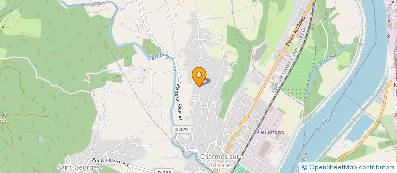 localisation de l'entreprise MADAME CHARLENE GRANGETTE  CHARMES-SUR-RHONE