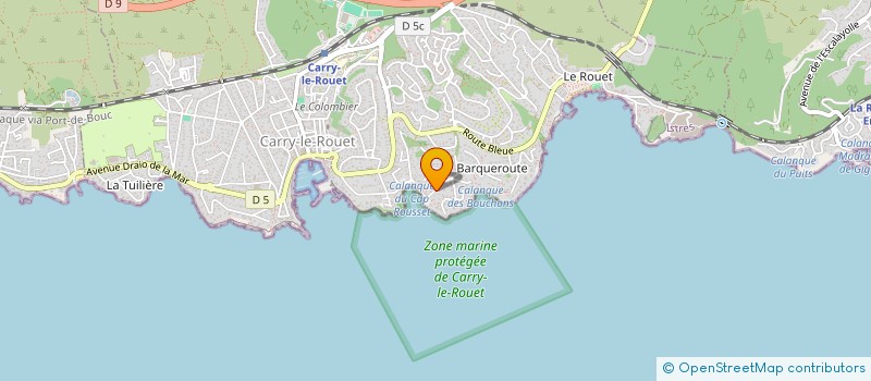 localisation de l'entreprise MADAME CHARLENE GUILBERT à CARRY-LE-ROUET