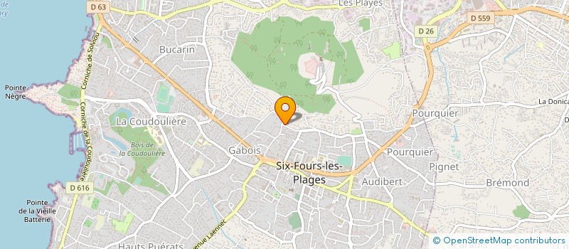 localisation de l'entreprise MADAME CHARLENE GUILLOT à SIX-FOURS-LES-PLAGES