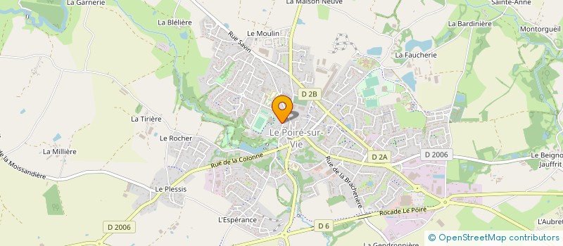 localisation de l'entreprise MADAME CHARLENE GUINE à LE POIRE-SUR-VIE