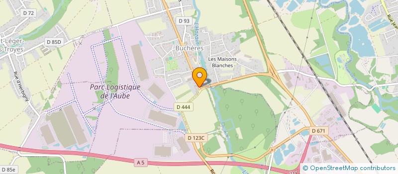 localisation de l'entreprise MADAME CHARLENE HUBERT  BUCHERES