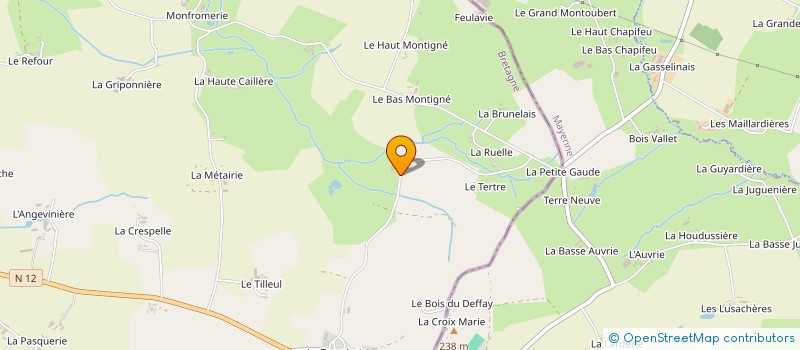 localisation de l'entreprise MADAME CHARLENE HUCHET à LA CHAPELLE FLEURIGNE