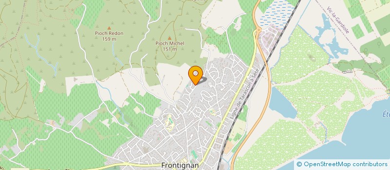 localisation de l'entreprise MADAME CHARLENE INNOCENTI à FRONTIGNAN