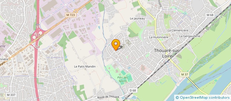 localisation de l'entreprise MADAME CHARLENE JACQUES à THOUARE-SUR-LOIRE
