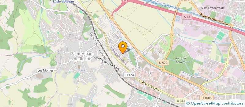 localisation de l'entreprise MADAME CHARLENE JACQUIGNON  BOURGOIN-JALLIEU