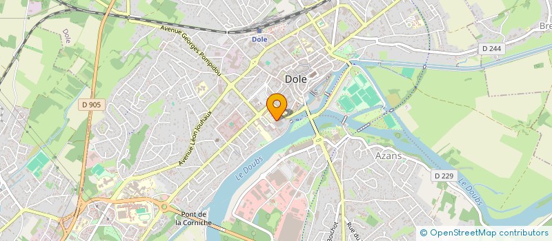 localisation de l'entreprise MADAME CHARLENE JACQUINOT à DOLE