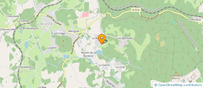 localisation de l'entreprise MADAME CHARLENE JANOTA  SAINT-LEGER-LE-GUERETOIS