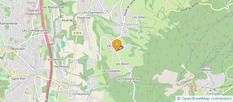 localisation de l'entreprise MADAME CHARLENE JOANNARD-LARDANT  PUGNY-CHATENOD