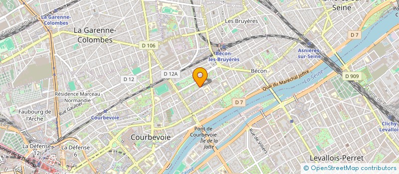 localisation de l'entreprise MADAME CHARLENE KAMDEM NGOUMAJE à COURBEVOIE
