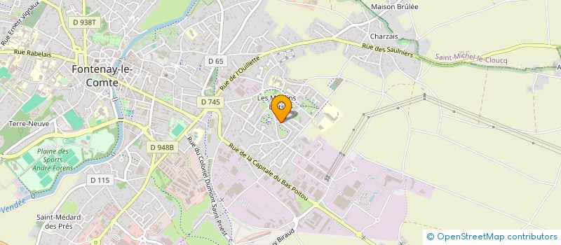 localisation de l'entreprise MADAME CHARLENE KINHOUANDE  FONTENAY-LE-COMTE