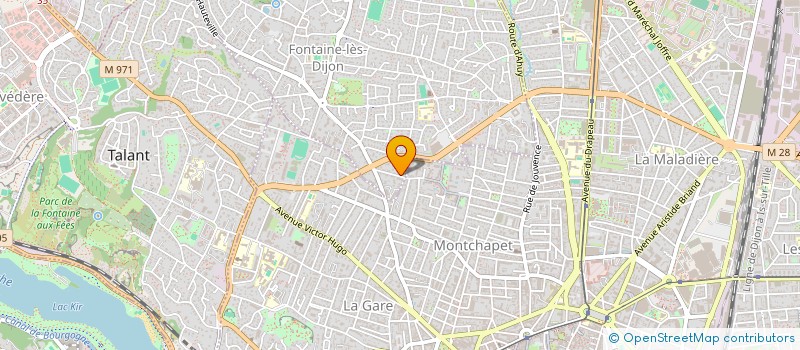 localisation de l'entreprise MADAME CHARLENE LAFONT  FONTAINE-LES-DIJON