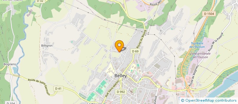 localisation de l'entreprise MADAME CHARLENE LAGARDE  BELLEY