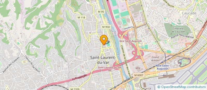 localisation de l'entreprise MADAME CHARLENE LALANDE à SAINT-LAURENT-DU-VAR