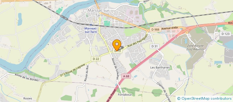 localisation de l'entreprise MADAME CHARLENE LALANE  MARSSAC-SUR-TARN