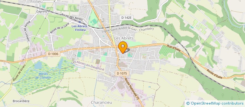 localisation de l'entreprise MADAME CHARLENE LE NEOL  LES ABRETS EN DAUPHINE