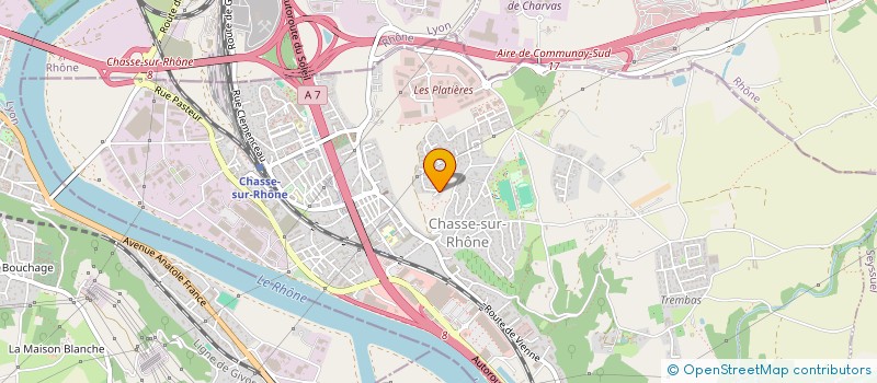 localisation de l'entreprise MADAME CHARLENE LEFEBVRE  CHASSE-SUR-RHONE