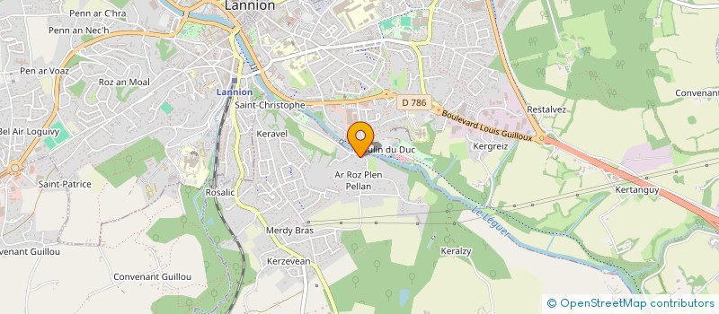 localisation de l'entreprise MADAME CHARLENE LEFEUVRE  PLOUBEZRE