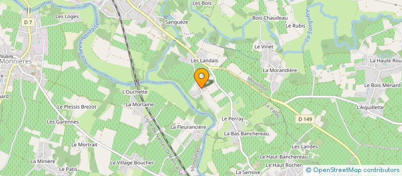 localisation de l'entreprise MADAME CHARLENE LEFORT  LE PALLET