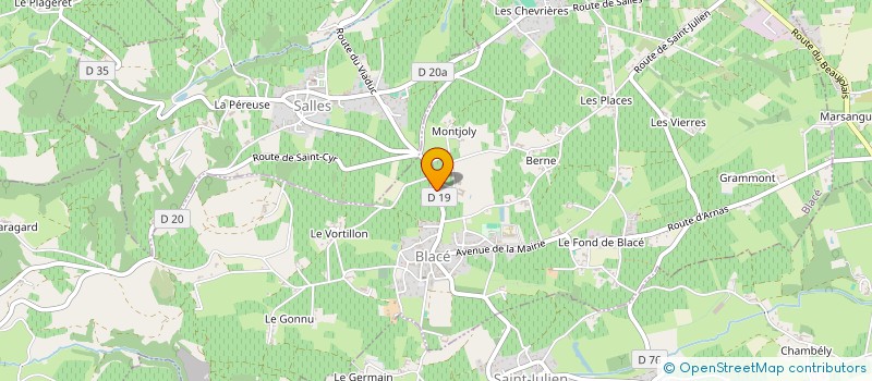 localisation de l'entreprise MADAME CHARLENE LEGER  BLACE