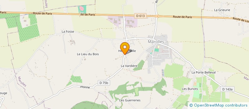 localisation de l'entreprise MADAME CHARLENE LEMAITRE  MAROLLES