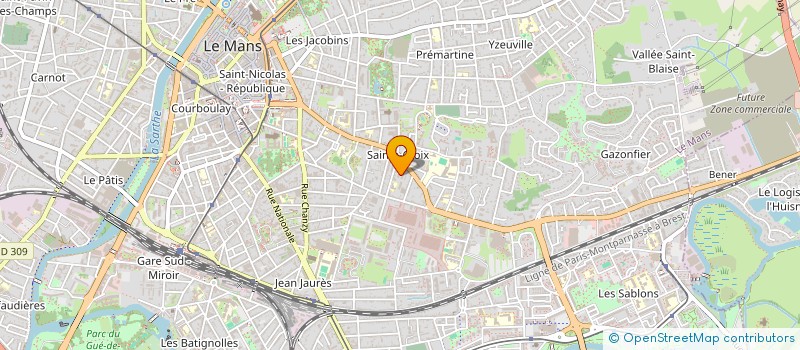 localisation de l'entreprise MADAME CHARLENE LEPINE à LE MANS
