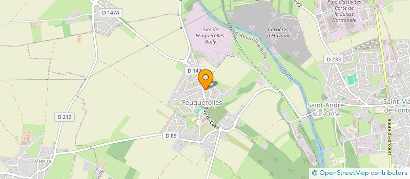 localisation de l'entreprise MADAME CHARLENE LI-FALANDRY  FEUGUEROLLES-BULLY