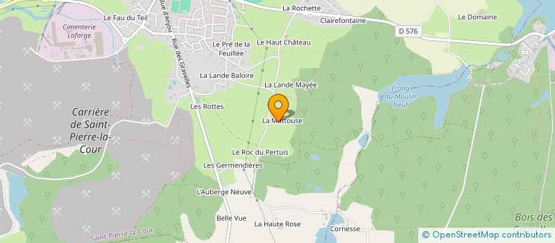 localisation de l'entreprise MADAME CHARLENE LOUIS DIT BENJAMIN  SAINT-PIERRE-LA-COUR