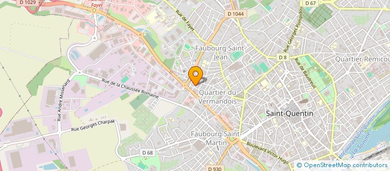 localisation de l'entreprise MADAME CHARLENE MAGNIER  SAINT-QUENTIN