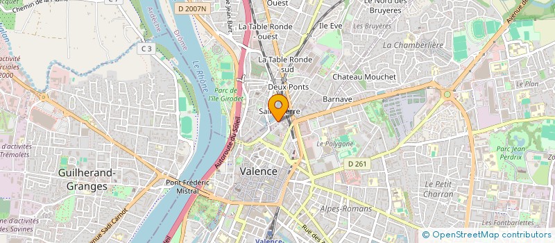 localisation de l'entreprise MADAME CHARLENE MAISONNEUVE  BOURG-LES-VALENCE