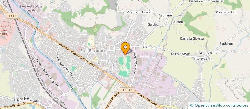 localisation de l'entreprise MADAME CHARLENE MALINOWSKI  BON-ENCONTRE