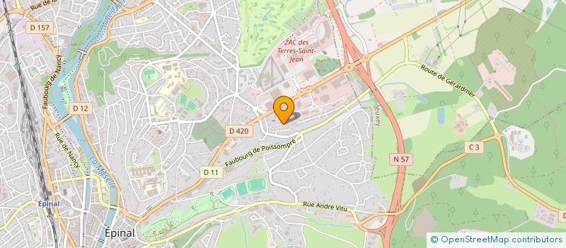 localisation de l'entreprise MADAME CHARLENE MANGIN  EPINAL