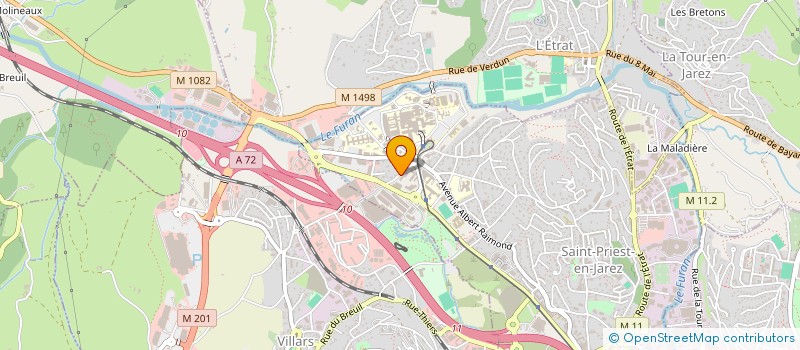 localisation de l'entreprise MADAME CHARLENE MANISSOL  SAINT-ETIENNE