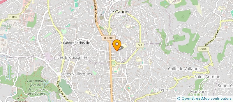 localisation de l'entreprise MADAME CHARLENE MARCINIAK à LE CANNET