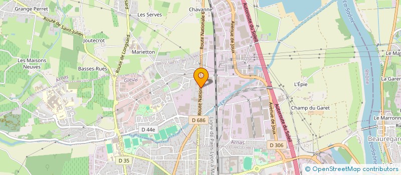 localisation de l'entreprise MADAME CHARLENE MARGAND  ARNAS