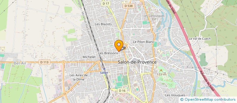 localisation de l'entreprise MADAME CHARLENE MARQUEZ  SALON-DE-PROVENCE