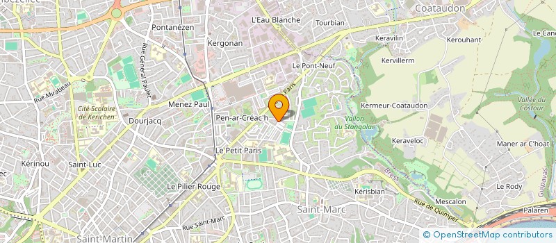 localisation de l'entreprise MADAME CHARLENE MARTEL à BREST
