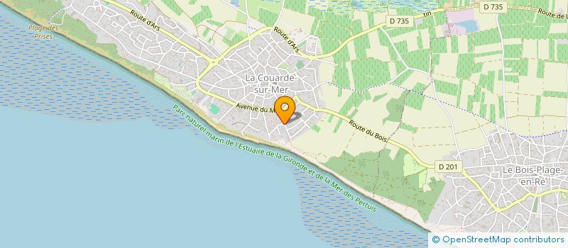 localisation de l'entreprise MADAME CHARLENE MASSE à LA COUARDE-SUR-MER