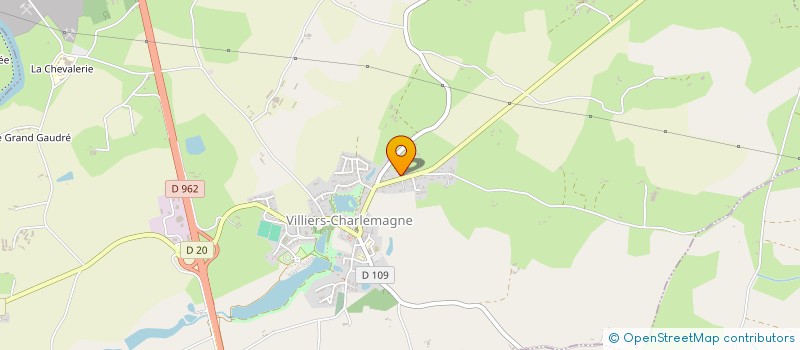 localisation de l'entreprise MADAME CHARLENE MENARD  VILLIERS-CHARLEMAGNE