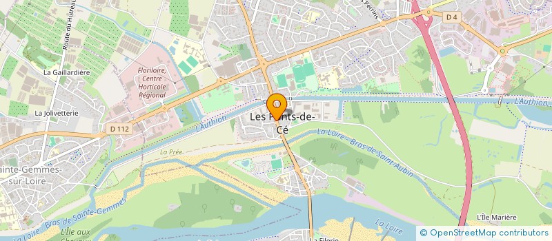 localisation de l'entreprise MADAME CHARLENE MERE  LES PONTS-DE-CE