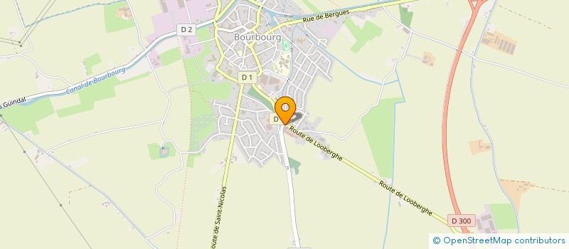 localisation de l'entreprise MADAME CHARLENE MERLY  BOURBOURG