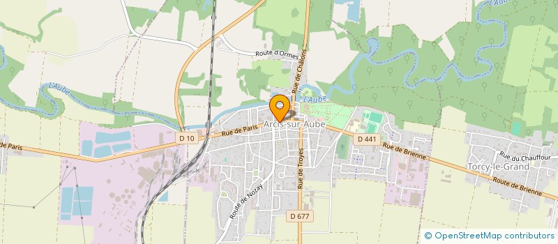 localisation de l'entreprise MADAME CHARLENE MEUNIER  ARCIS SUR AUBE