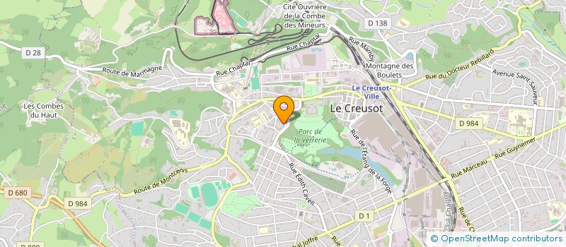 localisation de l'entreprise MADAME CHARLENE MEYER  LE CREUSOT