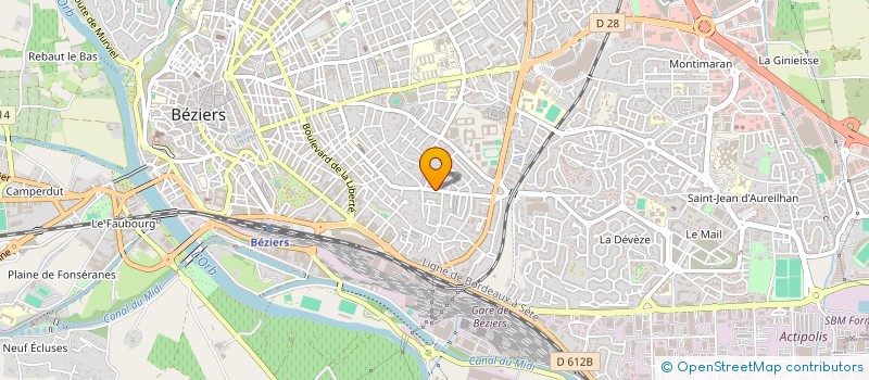 localisation de l'entreprise MADAME CHARLENE MOENNER à BEZIERS