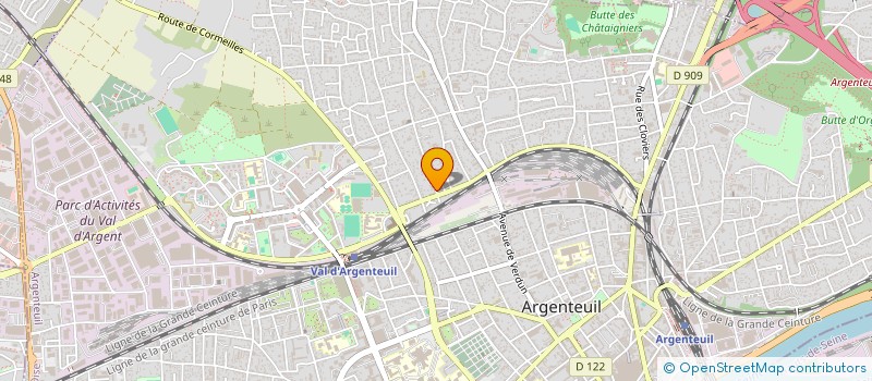 localisation de l'entreprise MADAME CHARLENE MPUNGA  ARGENTEUIL