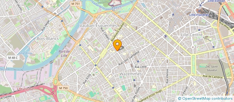 localisation de l'entreprise MADAME CHARLENE MULLER à LILLE