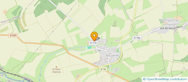 localisation de l'entreprise MADAME CHARLENE OSELE  BEUVEILLE