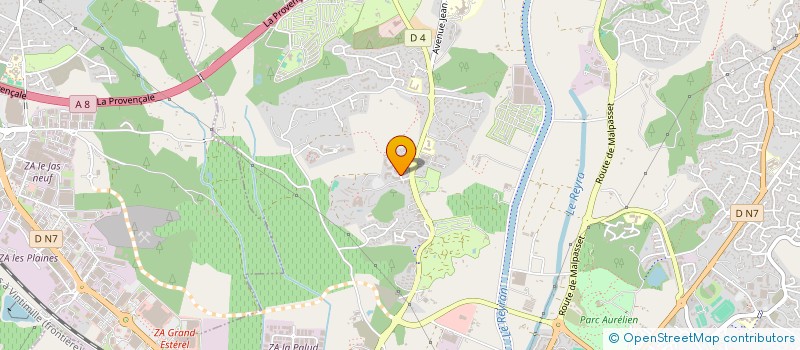 localisation de l'entreprise MADAME CHARLENE PAQUERIAUD à FREJUS