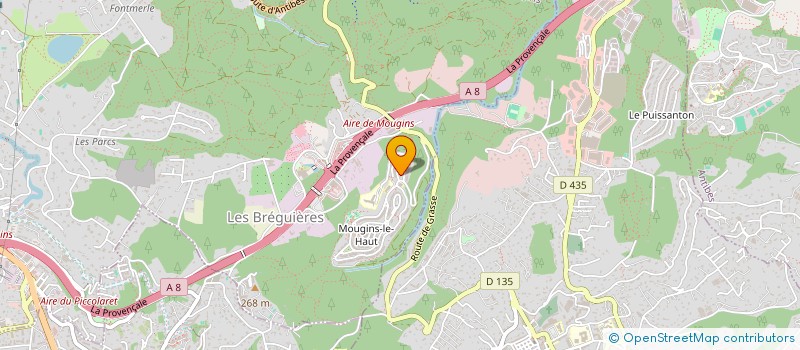 localisation de l'entreprise MADAME CHARLENE PARGAUD à MOUGINS